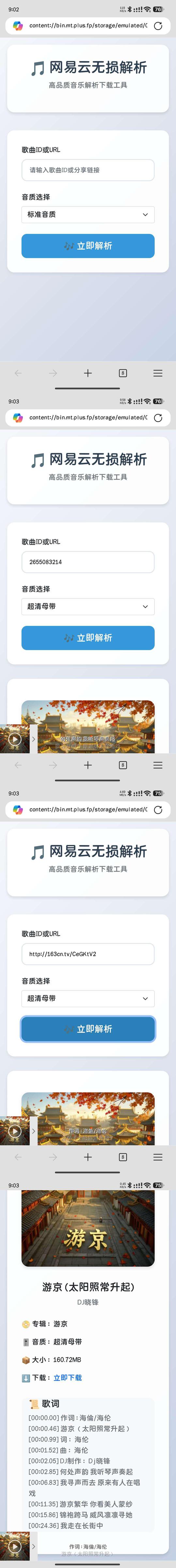 网站源码_网易云解析_0成本免服务器永久搭建部署