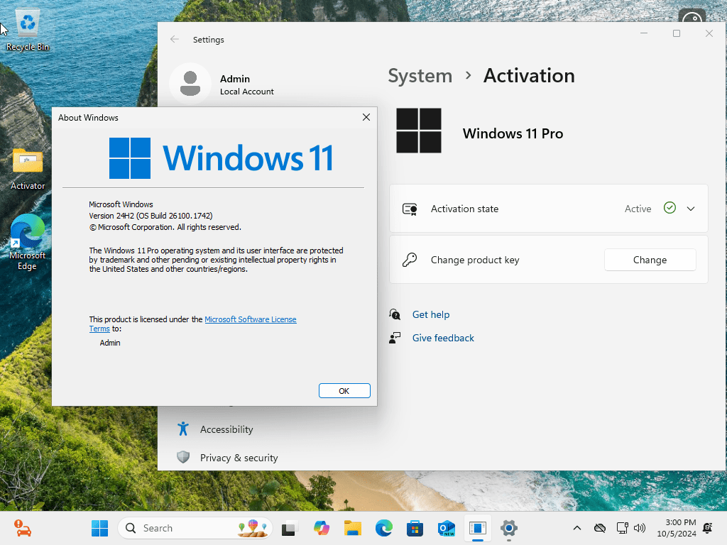 Windows 11 Pro 25H2 Build 26200.7171 (No TPM Required) With Office 2024 Pro Plus Preactivated November 2025 (Eng)