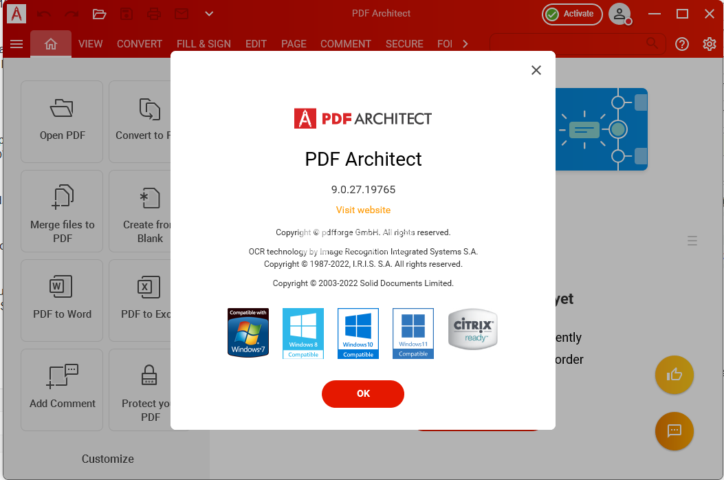 带有OCR功能的PDF查看器/编辑器 PDF Architect Pro+OCR v9.1.77.23081