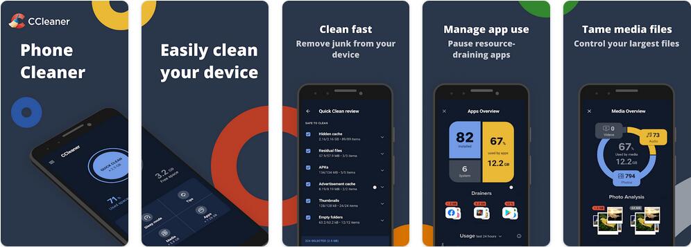 手机清理：CCleaner v25.21.0 + Avast Cleanup v25.21.0 + AVG Cleaner v25.21.0 + 安卓清理君 v3.8.7 + 清浊 v2.1.4 + 雪豹速清 v2.10.1 + 欧拉清理 v1.18.1 等等